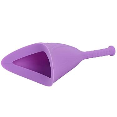 Imagem de Ymiko Mictório de Viagem Portátil para Mulheres, Funil Dobrável de Silicone Macio, Solução de Vaso Sanitário de Emergência Rosa (Roxo)