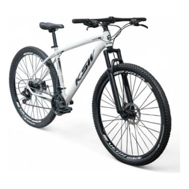 Imagem de KSW Bicicleta Aro 29 XLT 100 27V Quadro Alumínio Freio Hidráulico MTB (Branco, 17")