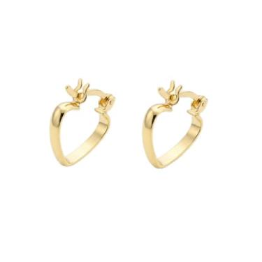 Imagem de Couti, Brinco de Argola Feminino Premium Couti Banhada a Ouro 18K