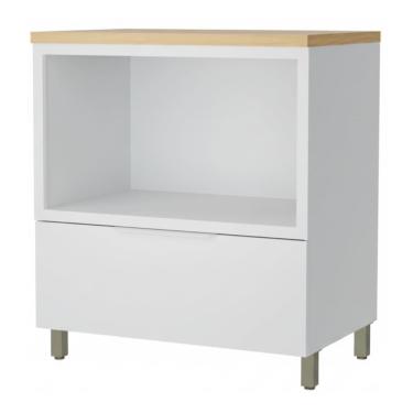 Imagem de Armário Balcão de Cozinha 1 Gaveta 1 Nicho Para Forno 100% Mdf Mariah