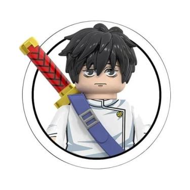 Imagem de Blocos De Montar Jujutsu Kaisen Mini Figuras De Ação Itadori Yuji Gojo