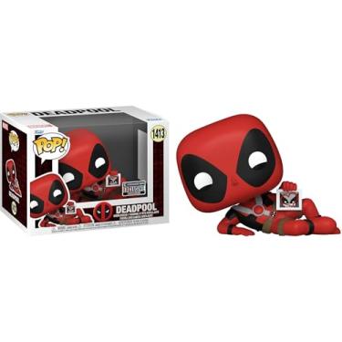 Imagem de Funko Deadpool Lounging with Wolverine Heart Picture + Pop Protector: EE Exclusive Pop! Marvel Vinyl Figure (Gift Set Bundled with ToyBop Brand Box Protector Collector Case)