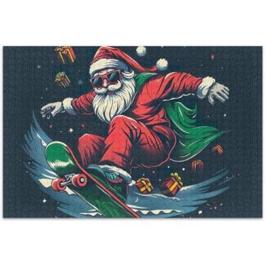 Imagem de Um design para camisa de Papai Noel em adultos quebra-cabeça 500 peças paisagem floral presentes masculinos presentes exclusivos jogo quebra-cabeça presentes