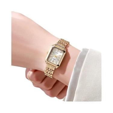 Imagem de Relógio Feminino De Quartzo Banhado a Ouro Prateado 2025  Moda Simples