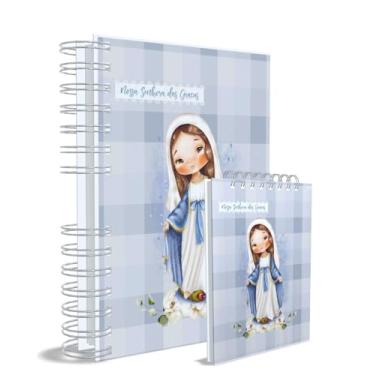 Imagem de Agenda Católica 2026 + Bloco de Anotações, Nossa Senhora das Graças, Dourado, Capa 6