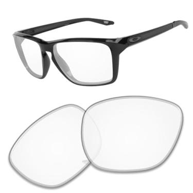 Imagem de Lentes de substituição de 1,6 mm compatíveis com óculos de sol Oakley Sylas XL OO9448 60 mm, antiarranhões e resistentes a impactos (cristal HD)