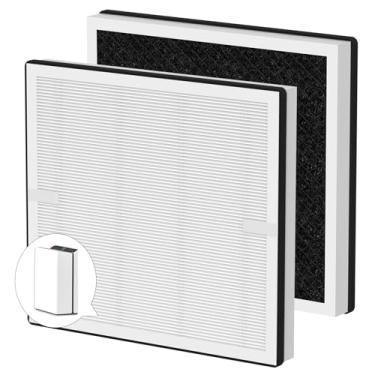Imagem de Sinnya Pacote com 2 filtros de substituição Europa Air Puri-Fier compatível com purificador de ar Afloia Europa, filtro HEPA verdadeiro H13 de 3 estágios adequado para filtro Europa