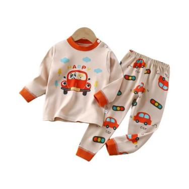 Imagem de Conjuntos De Pijama Com Estampa De Desenho Animado Para Meninos E Meni