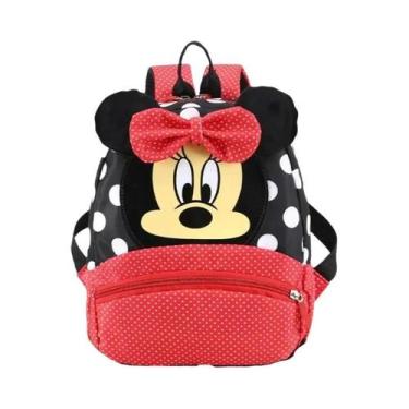 Imagem de Mochila Kawaii Rosa Da Minnie Mouse Para Crianças, Mochila Escolar Dis