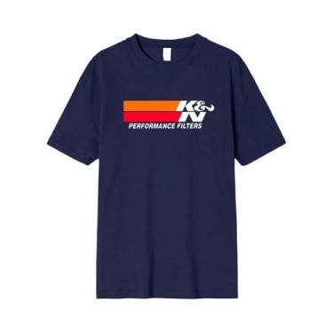 Imagem de Camiseta Masculina Vintage Harajuku De Algodão K&n, Filtro De Ar De Al