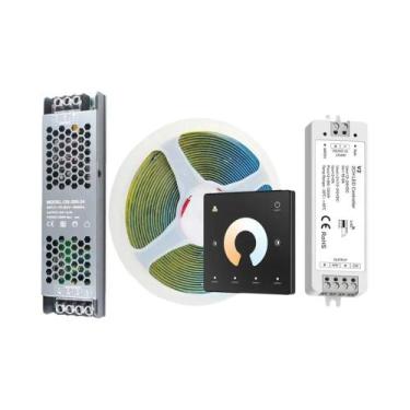 Imagem de Fita De LED COB Flexível 5M 10M 20M 24V Regulável CCT 2700K-6500K Com 