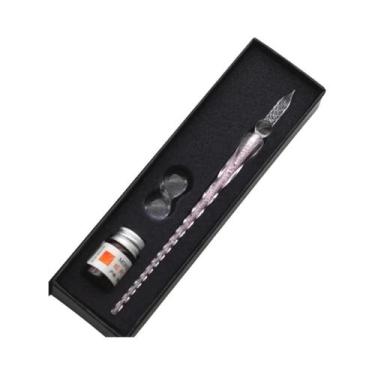 Imagem de Conjunto De Canetas De Cristal Com Tinta Em Pó Dourada Colorida, Prese