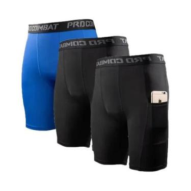 Imagem de Conjunto De 3 Cuecas Boxer Masculinas M-XXL De Secagem Rápida, Preto E