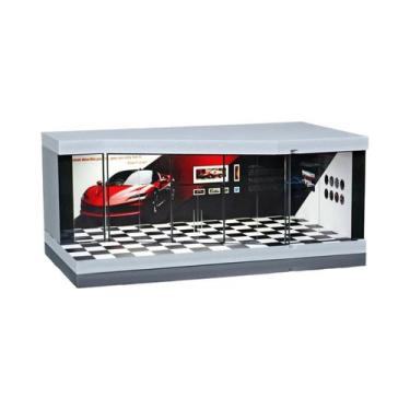 Imagem de Modelo De Estacionamento Miniatura LED 1/64 Para Exibição De Carros Di