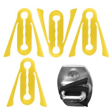 Imagem de Capas de Silicone para Fechaduras de Portas de - 4 Peças de Almofada de Absorção de Choque | Coberturas do com Redução de Ruído | Para Interior de Automóvel SUV Caminhão Estacionamento