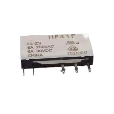 Imagem de Relay HF41F-24-ZS HF41F-24-HS HF41F-12-ZS HF41F-12-HS HF41F-5-ZST HF46F-5-HS1T Electromagnetic Power Relay Ultra Thin Industrial Control 1Pcs(HF46F-5-HS1T)