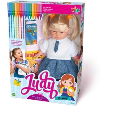 Imagem de Boneca JUDY Student 34CM C/GIZ/LIVRO - MILK