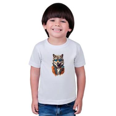 Imagem de Camiseta Masculina Infantil Animal Stylo Plan, Branco, 4
