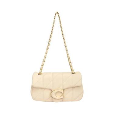 Imagem de Bolsa Transversal De Couro Luxuosa Para Mulheres Com Alça De Corrente 