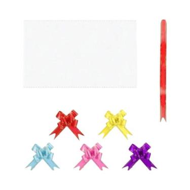 Imagem de Grande Sacola De Celofane Transparente Com Laço Para Embalagem De Pres