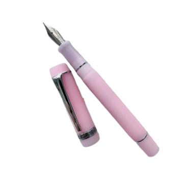 Imagem de AXPTI Caneta-tinteiro acrílica limão ponta longa faca bonita mármore âmbar caneta de tinta escrita escritório negócios novo (19)