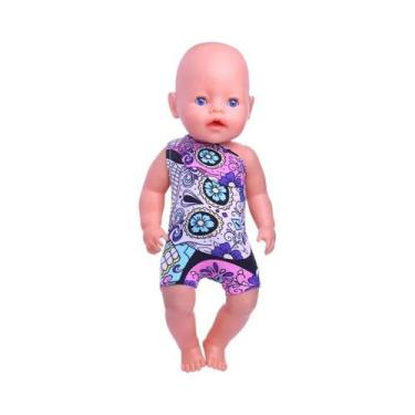 Imagem de Roupa De Banho Para Boneca De 43CM, Conjunto Fofo De Praia Para Acessó