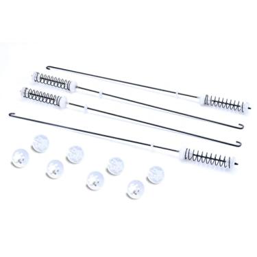 Imagem de W10780045 Kit de haste de suspensão de arruela compatível com Whirlpool Kenmore Amana máquina de lavar WTW4816FW2 NTW4516FW3 WTW4616FW0 NTW4516FW0 NTW4516FW1 peças de hastes de mola mantém o