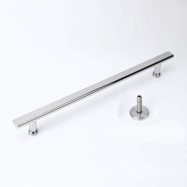 Imagem de Maçaneta de porta de vidro, maçaneta doméstica 304 de aço inoxidável para banheiro/vaso sanitário, 6 tamanhos (tamanho: 245 145 mm) (245 * 145 mm)