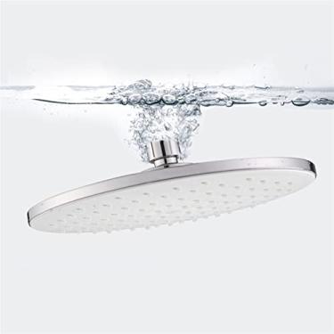 Imagem de AkosOL Cabeça de chuveiro ABS de 22 cm para banheiro Tecnologia de espelho de chuveiro GB G1/2 Cabeça de chuveiro redonda rosqueada chuveiro de água