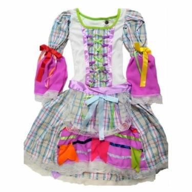 Imagem de Vestido Junino Caipirona Infantil - JADE FASHION, P AMARELO