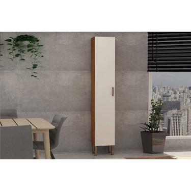 Imagem de Paneleiro de Cozinha Essência c/ 1 Porta 35cm Freijo/White Laca - Genialflex