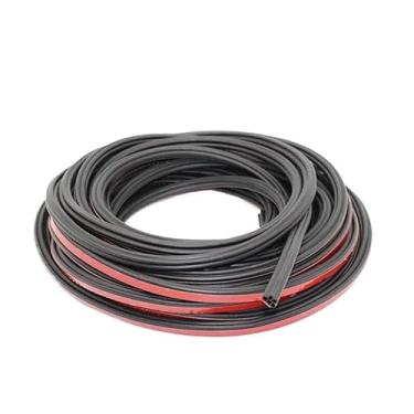 Imagem de LNNDML Tira de vedação de porta de carro/capô/porta-malas tiras de vedação de borracha de camada dupla espessamento de porta de carro proteção à prova d'água à prova de som (Tipo 4 16 m 1 peça)