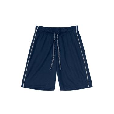 Imagem de Bermuda Infantil Menino Malha Dry Sport Marinho Brandili-Masculino