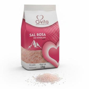 Imagem de Sal Rosa Himalaia Fino Q-VITA Pacote 1Kg