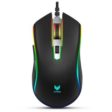 Imagem de Mouse Gamer Rapoo V25S, RGB, 7000 DPI, 6 Botões Programáveis, Memória Interna, USB, Preto - V25S-Unissex