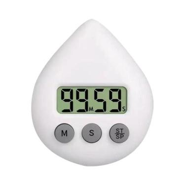 Imagem de Timer Digital LCD À Prova d'Água Com Ventosa Para Cozinha, Banheiro E 