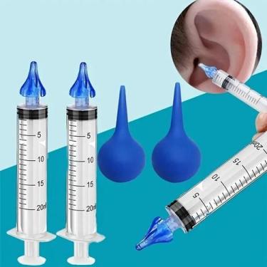 Imagem de Kit De Limpeza De Cera De Ouvido Para Adultos, 20ml, 4 Peças, Com Pont