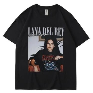 Imagem de Camiseta Unissex Vintage Hip Hop Com Estampa Gráfica Lana Del Rey, Mod