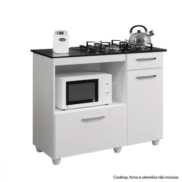 Imagem de Balcão Para Cooktop 4 Bocas Violeta Branco