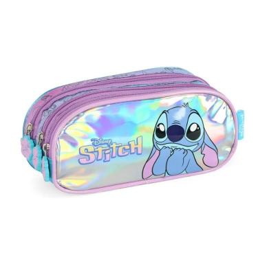 Imagem de Estojo Escolar Triplo Infantil Stitch EI42415SC Luxcel-Unissex