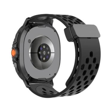 Imagem de Pulseira De Silicone Magnética D Buckle De 46mm 44mm 40mm Para Samsung