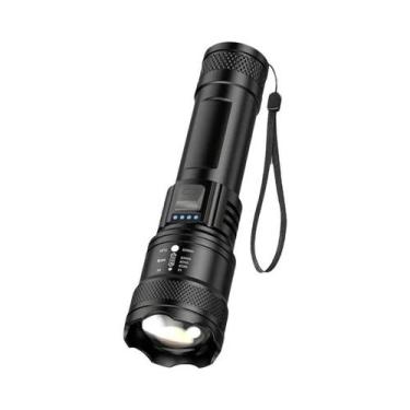 Imagem de Lanterna LED Recarregável USB De Alta Potência, Zoomável, À Prova d'Ág
