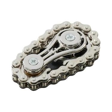 Imagem de Fidget Spinner De Metal Para Adultos Com Roda Dentada, Brinquedo Antie