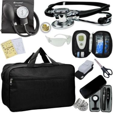 Imagem de Kit Enfermagem Cores Bolsa Top Premium + Medidor Glicose - Love Saude,