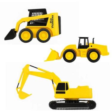 Imagem de Tratores working escavadeira carregadeira brinquedo meninos - Utilizai