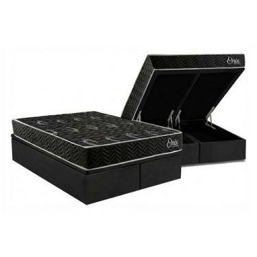 Imagem de Cama Box Baú Queen + Colchão Ortopédico Kappesberg D28 Anatômico Onix 
