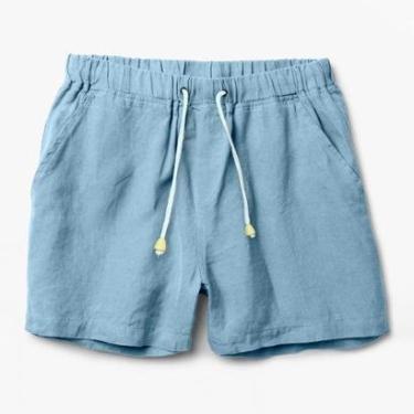 Imagem de Short de Linho Premium Bermuda Masculina Moda Praia Luxo-Masculino