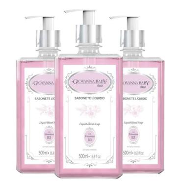 Imagem de Kit C/3 Sabonete Liquido Giovanna Baby Antibacteriano Classic 500ml