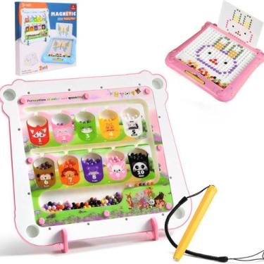 Imagem de Lousa Mágica Magnética 2 Em 1 Floresta Infantil Rosa Castela - Castela
