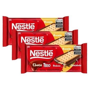 Imagem de 3 Chocolate Ao Leite Recheio Amendoim E Biscoito Nestle 90G